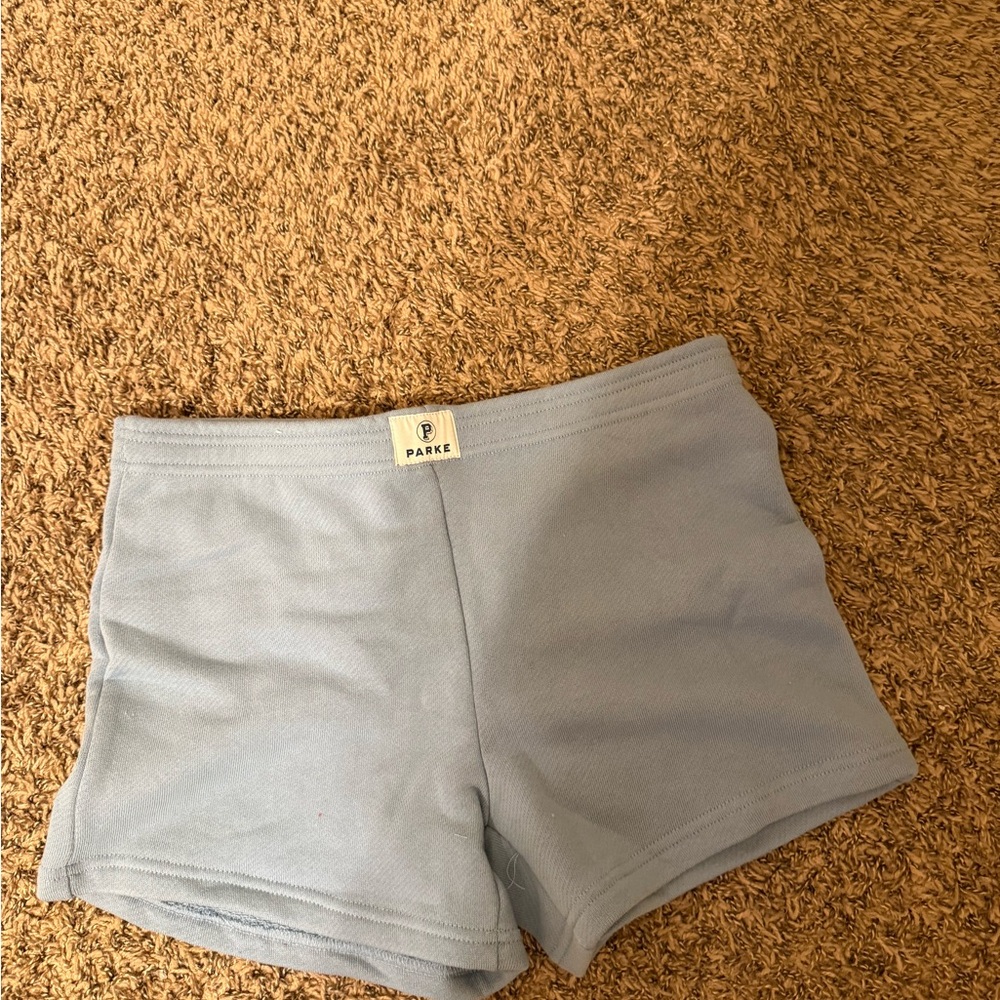 Parke  Light Blue cotton Shorts